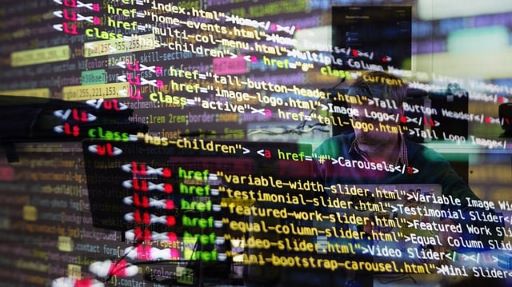 Computer screen containing code